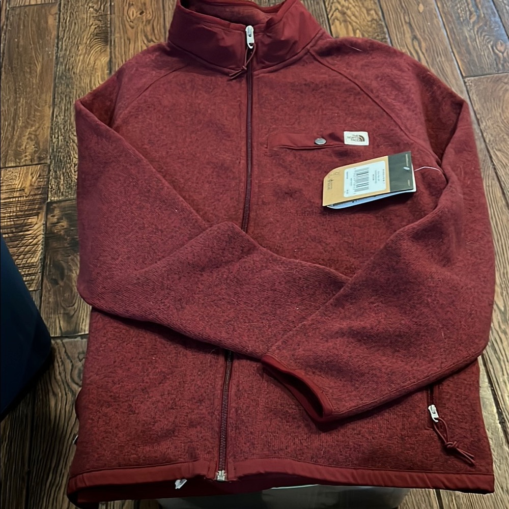 The North Face  Zip Up Sweater with High Collar